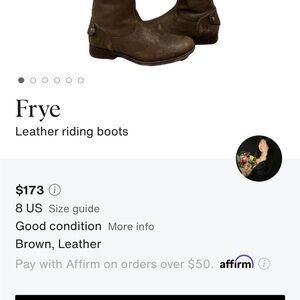 Frye Chocolate Brown Knee-High Leather Boots